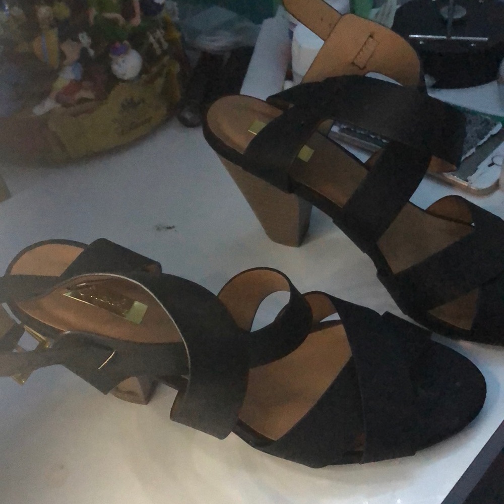 Strappy Black Heels